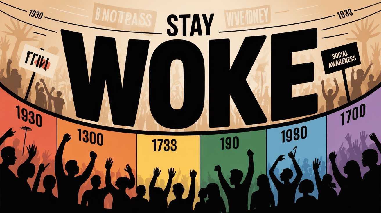 UK and global woke meaning infographic, class and fairness