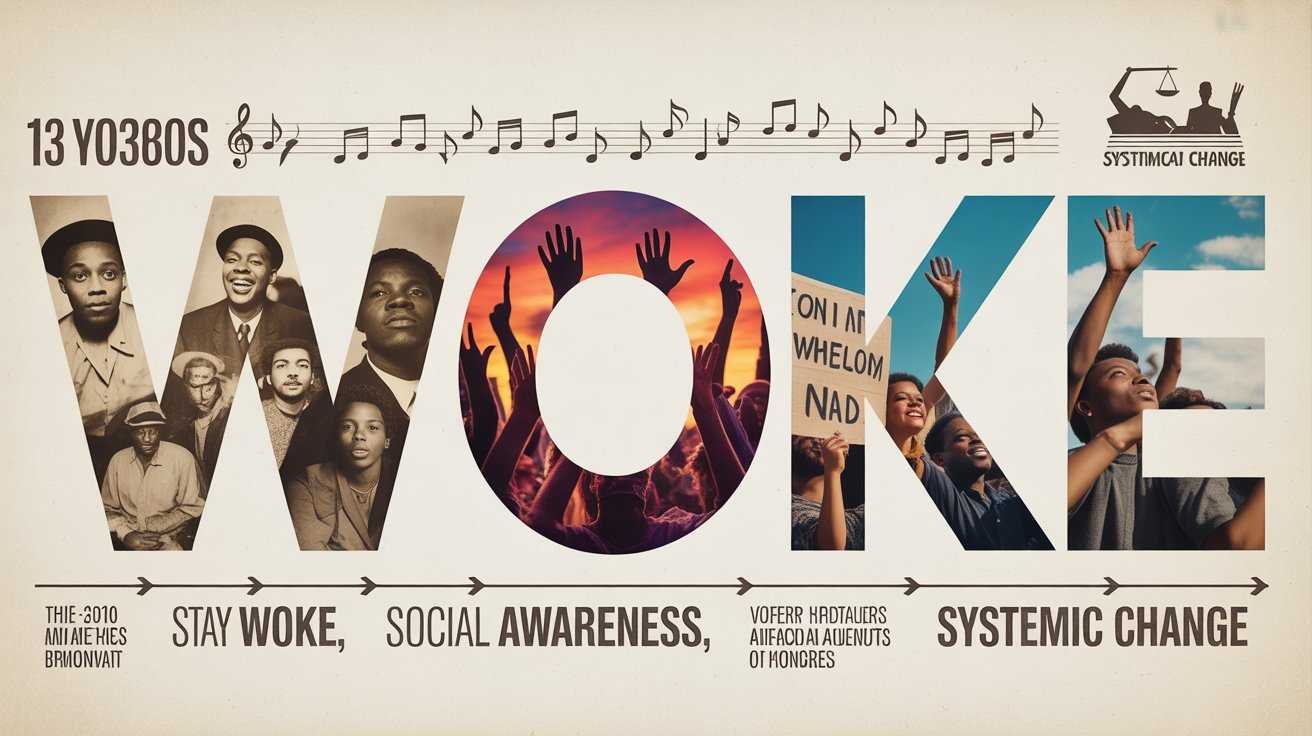 Infographic: historical roots of woke meaning and social awareness