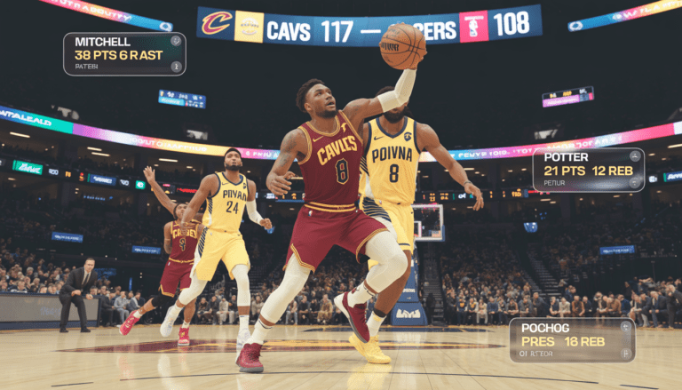 Pacers vs Cleveland Cavaliers match player stats