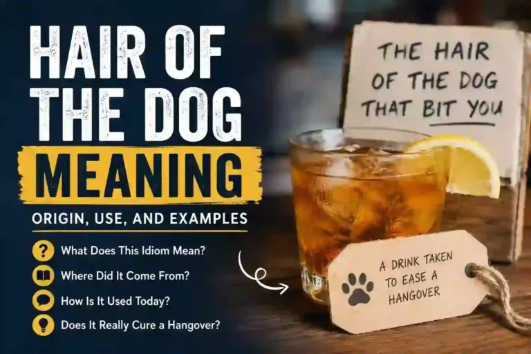 Hair of the Dog Meaning
