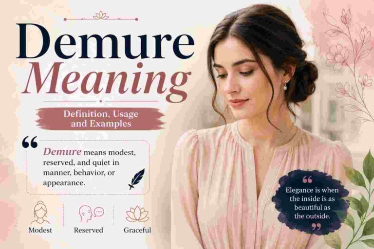 Demure Meaning