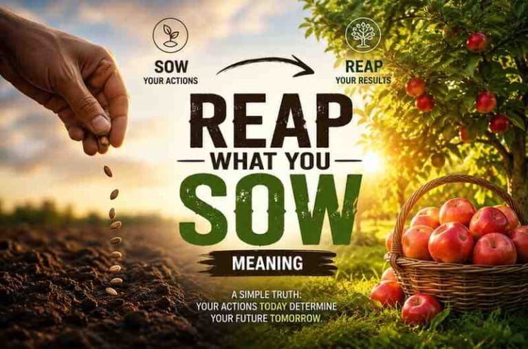 Reap What You Sow Meaning