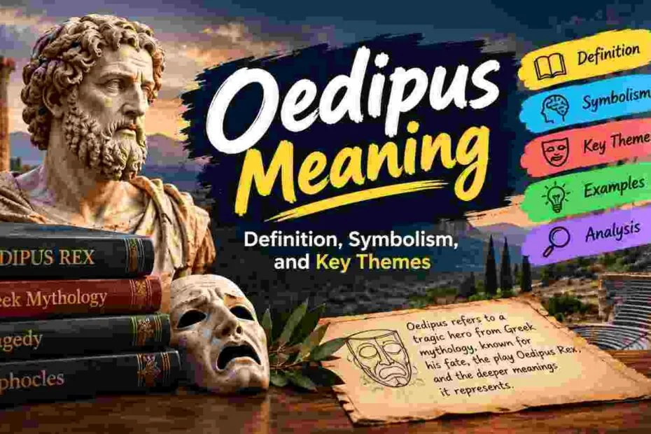 Oedipus meaning, definition, symbolism, and key themes in Greek mythology